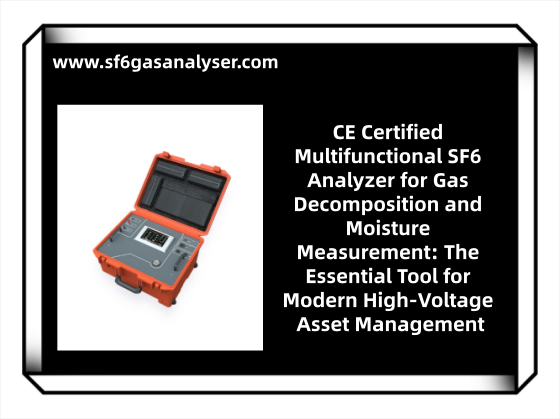 CE Certified Multifunctional SF6 Analyzer for Gas Decomposition and Moisture Measurement