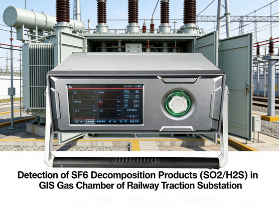 Detection of SF6 Decomposition Products (SO2H2S) in GIS Gas Chamber of Railway Traction Substation