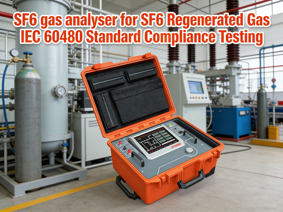 SF6 gas analyser for SF6 Regenerated Gas IEC 60480 Standard Compliance Testing