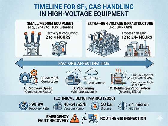 SF6 Gas Recovery Time: How Long to Refill High-Voltage GIS?