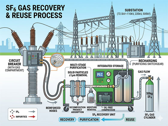 Can SF6 Gas Be Reused After Recovery from a Substation