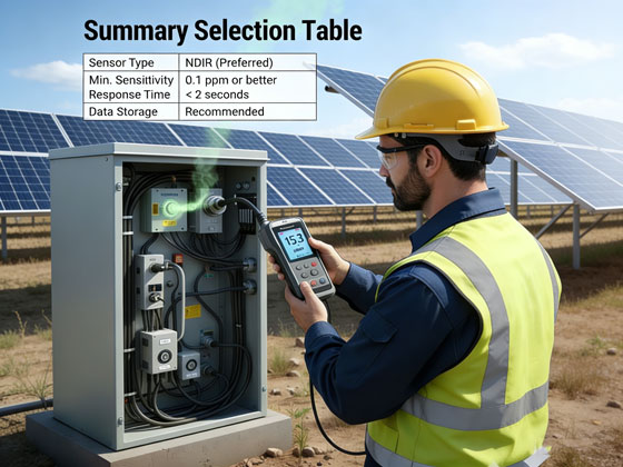 Discover how to choose the best SF6 sniffer for PV inverter service. Compare NDIR vs.