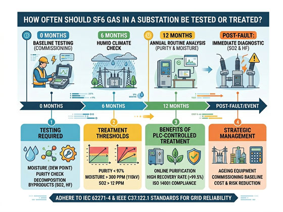 How Often Should SF6 Gas Be Tested? Maintenance Intervals
