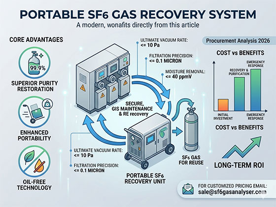Cost of portable SF6 gas recovery system 2026