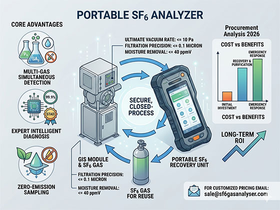 Why Use a Portable SF6 Analyzer with Expert Diagnostic System for SF6 Decomposition Products SO2 H2S CO Measurement?