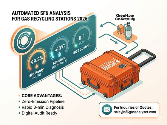 Automated SF6 Analysis for Gas Recycling Stations 2026 | RA912F
