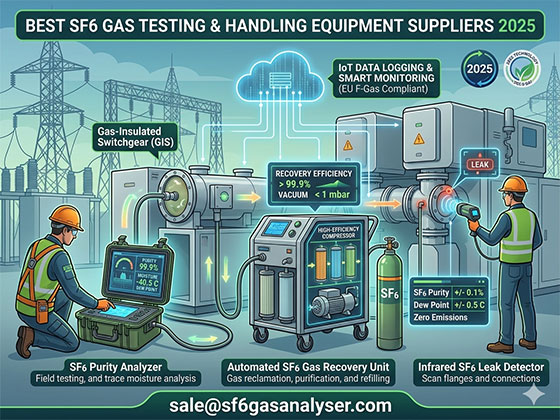 Best SF6 gas testing and handling equipment suppliers 2025