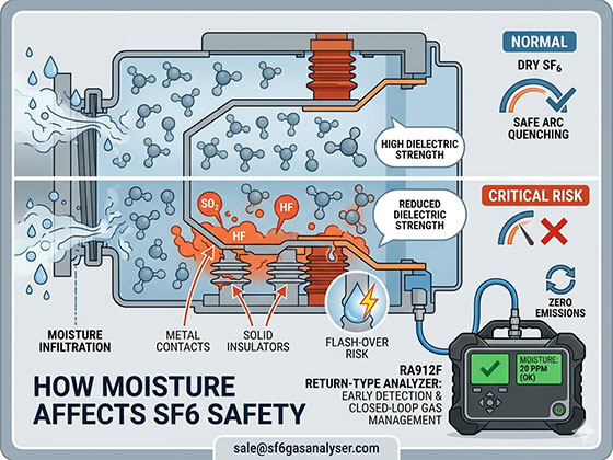 How Does Moisture Affect SF6 Equipment Safety? Impact and Solutions