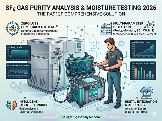 SF6 gas purity analysis and moisture testing 2026
