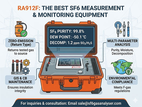 Best SF6 measurement and monitoring equipment for power utilities