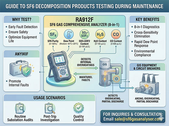 Guide to SF6 Decomposition Products Testing During Maintenance | RA912F Analyzer