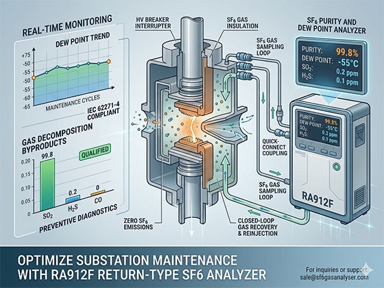 HV Breaker SF6 Purity and Dew Point Analyzer Guide 2026: Optimize Substation Maintenance