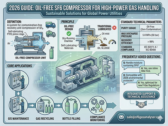 2026 Guide: Oil-Free SF6 Compressor for High-Power Gas Handling