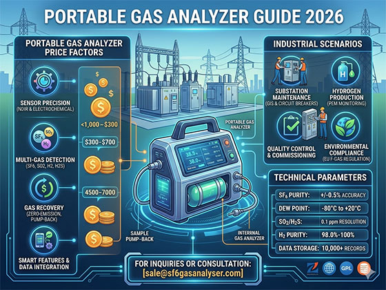 Portable Gas Analyzer Price Guide 2026: Professional SF6 & H2 Solutions