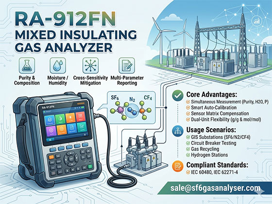Power Industry Mixed Insulating Gas Analyzer Guide 2026: The Ultimate SF6, N2, and CF4 Testing Solution