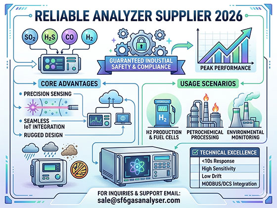 Reliable SO2, H2S, CO, and H2 Analyzer Supplier 2026: Solutions for Industrial Safety