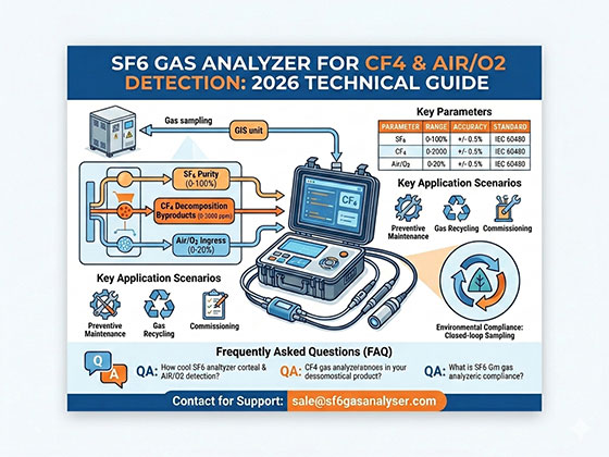 SF6 Gas Analyzer for CF4 & Air/O2 Detection: 2026 Technical Guide