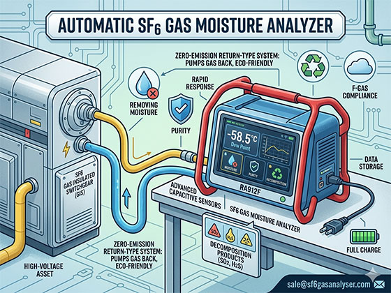 What is the Best Automatic SF6 Gas Moisture Analyzer for Accurate SF6 Moisture Testing & Detecting