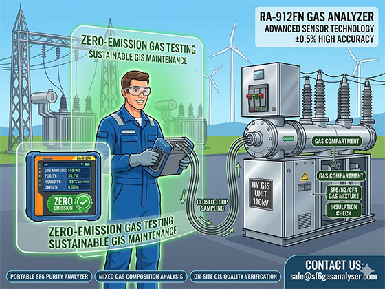 Zero-Emission Gas Testing for GIS Maintenance