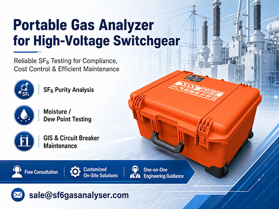 Portable Gas Analyzer for High-Voltage Switchgear Manufacturer