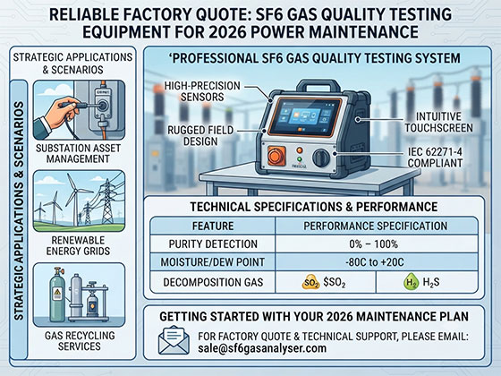 Factory Quote: SF6 Gas Quality Testing Equipment for 2026 Maintenance